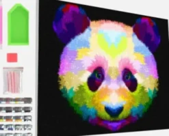 Splat Planet - Diamond Painting - Lærred - Panda - 30X40 CM