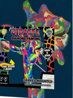 Splat Planet - Diamond Painting - Lærred - Giraf - 30X40 CM