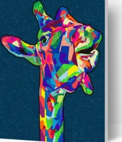 Splat Planet - Diamond Painting - Lærred - Giraf - 30X40 CM