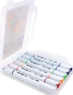 Spree Artist - Acrylic Markers - 12 Dual Colour Soft Brush Farver
