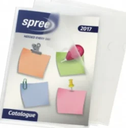 Spree - Chartek Lommer - Plastik - A4 - 0,9 MM - Klar - 50 Stk