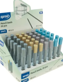 Spree - Stifter Til Stiftblyant - 0,7 MM - Hb - Etui Med 20 Stk