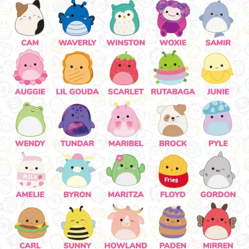 Squishmallows - Viskelæder Sæt 25 Stk. - 333-231675