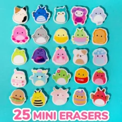 Squishmallows - Viskelæder Sæt 25 Stk. - 333-231675