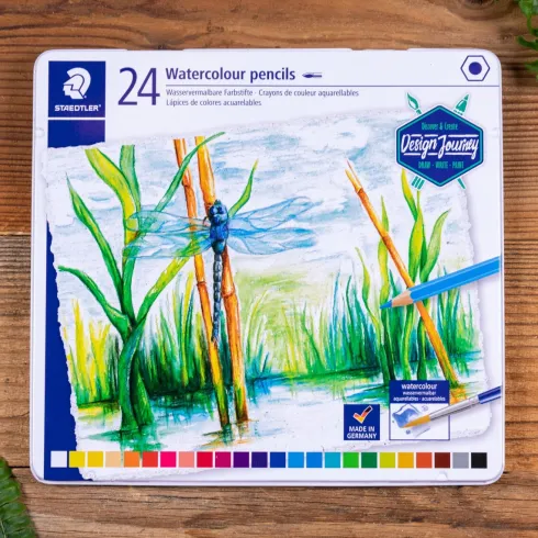 Staedtler - Akvarel Farveblyanter Sæt - 24 Farver