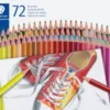 Staedtler - Farveblyanter I Metalboks - 72 Stk