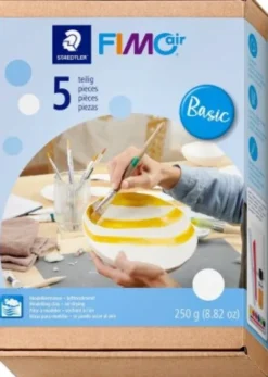 Staedtler - Fimo Air - Lufttørrende Ler Sæt - 5 Dele - Basic