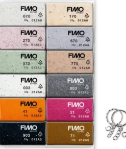 Staedtler - Fimo - Effect Ler Til Ovn - 12+2 Farver - Boho