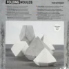 Støbeforme - Geometiske Former - H 6-13 CM - Transparent - 5 Stk