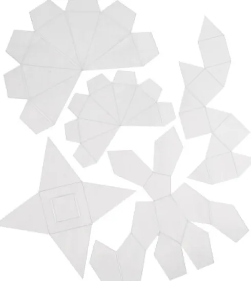 Støbeforme - Geometiske Former - H 6-13 CM - Transparent - 5 Stk