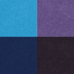 Stempelpude - H 2 CM - Str. 3,5X3,5 CM - Blå - Himmelblå - Lilla - Violet - 4 Stk