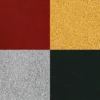 Stempelpude - H 2 CM - Str. 3,5X3,5 CM - Guld - Løvgrøn - Julerød - Sølv - 4 Stk