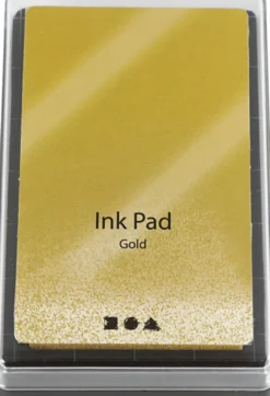 Stempelpude - H 2 CM - Str. 9X6 CM - Guld - 1 Stk