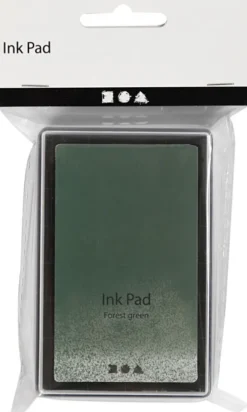 Stempelpude - H 2 CM - Str. 9X6 CM - Løvgrøn - 1 Stk