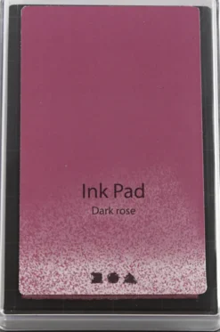 Stempelpude - H 2 CM - Str. 9X6 CM - Mørk Rosa - 1 Stk