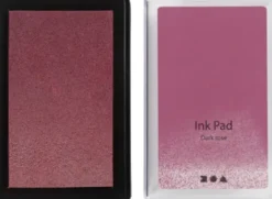 Stempelpude - H 2 CM - Str. 9X6 CM - Mørk Rosa - 1 Stk