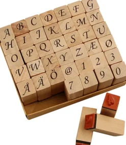 Stempelsæt - H 30 MM - Str. 13X13 MM - 42 Assorterede