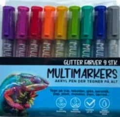 Stentusser 9 Stk Glitter