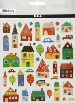Stickers - Byliv - Ark 15X16,5 CM - 1 Ark