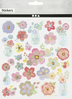 Stickers - Forårsblomster - Ark 15X16,5 CM - 1 Ark