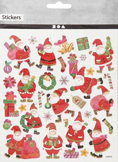 Stickers - Julemand I Hopla - Ark 15X16,5 CM - 1 Ark