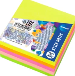 Sticknotes 75 X 75 MM - 400 Ark Neon Assorterede - Centrum
