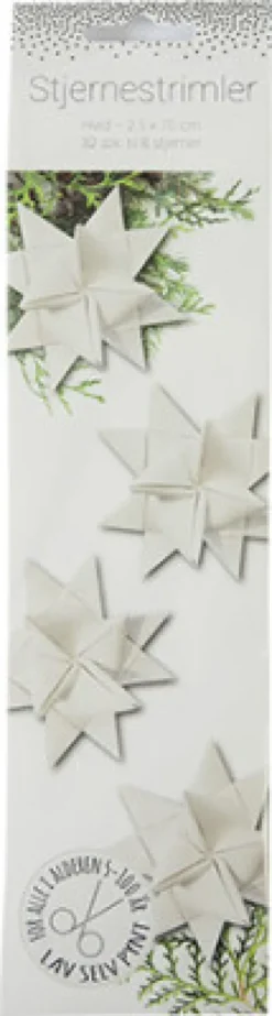 Stjernestrimler - Hvid 2,5 X 70 CM - 32