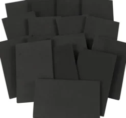 String Art Plader - Str. 20X12 CM - Tykkelse 10 MM - Sort - 16 Stk
