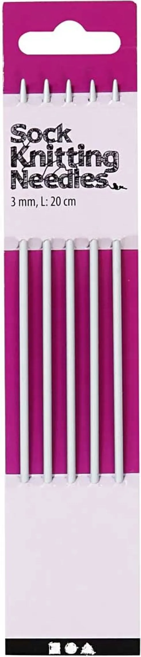 Strømpepinde Sæt - Metal - Ø 3 MM - L 20 CM