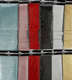 Strygestof - 148X210 MM - Glitter - Assorterede Farver - 6X10 Ark