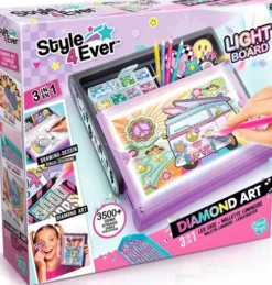 Style 4 Ever - Diamond Art 3-I-1 Etui Med Led-Lys