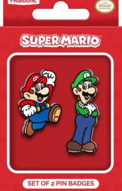 Super Mario - Set Of 2 Enamel Pin Badges