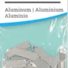 Tag - Rektangel - Str. 20X5 MM - Hulstr. 1,9 MM - Tykkelse 1,3 MM - Aluminium - 20 Stk