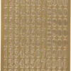 Tal Klistermærker - Guld