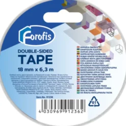 Tape Dobbelklæbende 18 MM X 6,3 M - Centrum