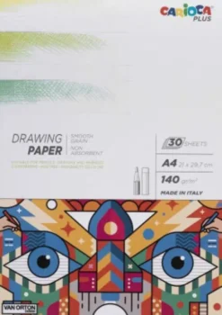 Tegneblok - A4 - Drawing Paper - 30 Sider - Carioca Plus