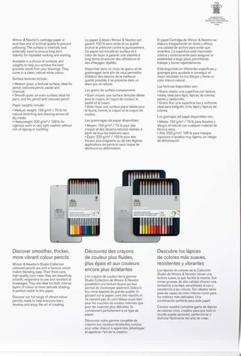Tegneblok - A3 - Medium - 25 Ark - Winsor & Newton