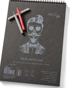 Tegneblok Med Sort Papir A4 165 G