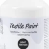 Tekstilmaling - Halvdækkende - Sort - 500 ML