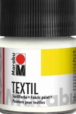 Tekstil Maling - Hvid - Textil - 50 ML - Marabu