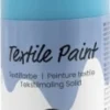 Tekstilmaling Solid - Dækkende - Turkisblå - 250 ML
