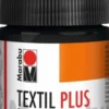 Tekstil Maling - Sort - Textil Plus - 50 ML - Marabu