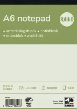 Telefonblok A6 100 Blade Linjeret 5-Pak