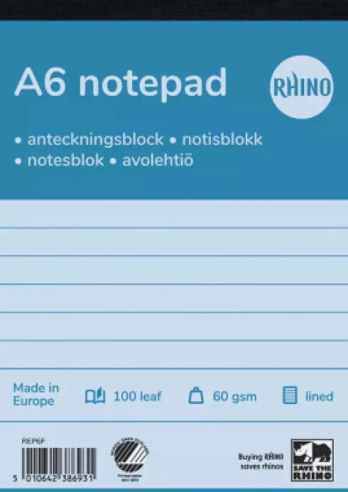 Telefonblok A6 100 Blade Ulin 5-Pak