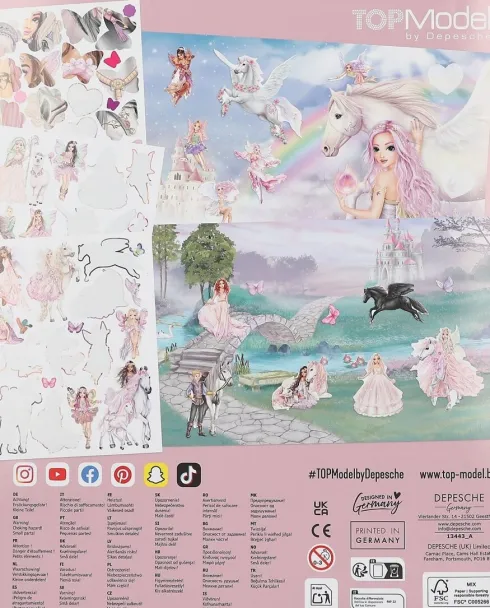 Top Model - Klistermærkebog - Stickerworld - Viva Violet - Lilla