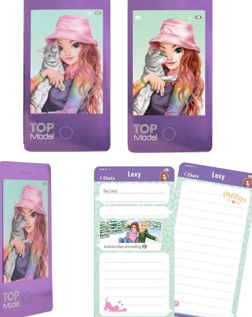 Top Model - Notesbog - Ligner En Mobil - 80 Sider - Assorteret