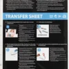 Transferark - 21,5X28 CM - Til Lyse Tekstiler - Transparent - 5 Ark