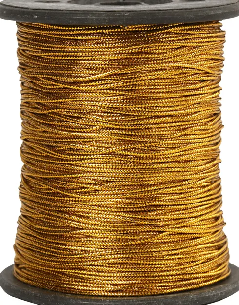 Tråd - Tykkelse 0,5 MM - Guld - 100 M