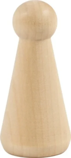 Træfigur Krop - Kegleform - H 8 CM - 3 Stk