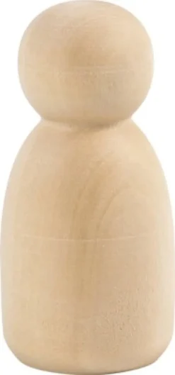Træfigur Krop - Oval - H 6 CM - 5 Stk